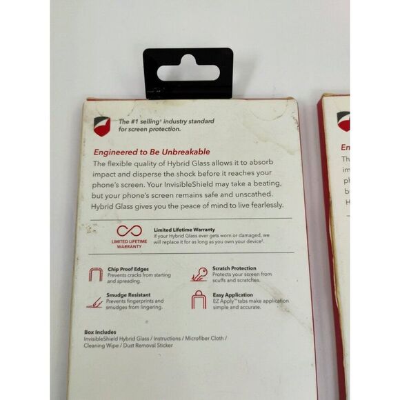 GENUINE 2 Pack Zagg Invisible Shield Hybrid Glass for Apple iPhone 12 Mini 5.4" - Picture 7 of 10